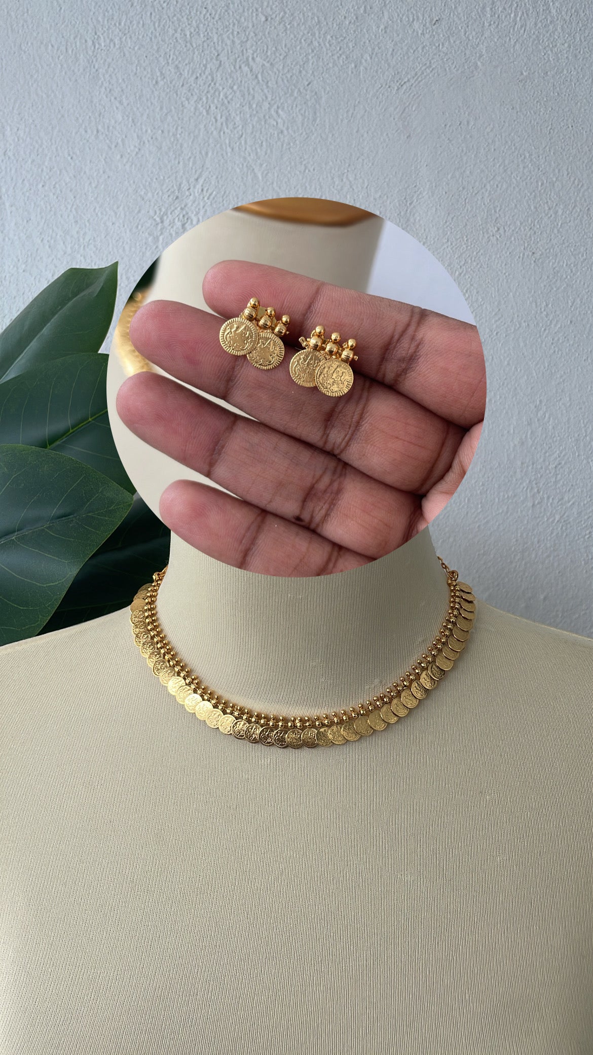 Lakshmi Coin Necklace Set