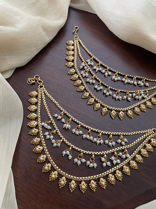 Golden Layered Pearl Mattal - Design F