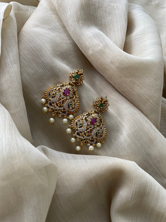Premium Ad Peacock Earrings
