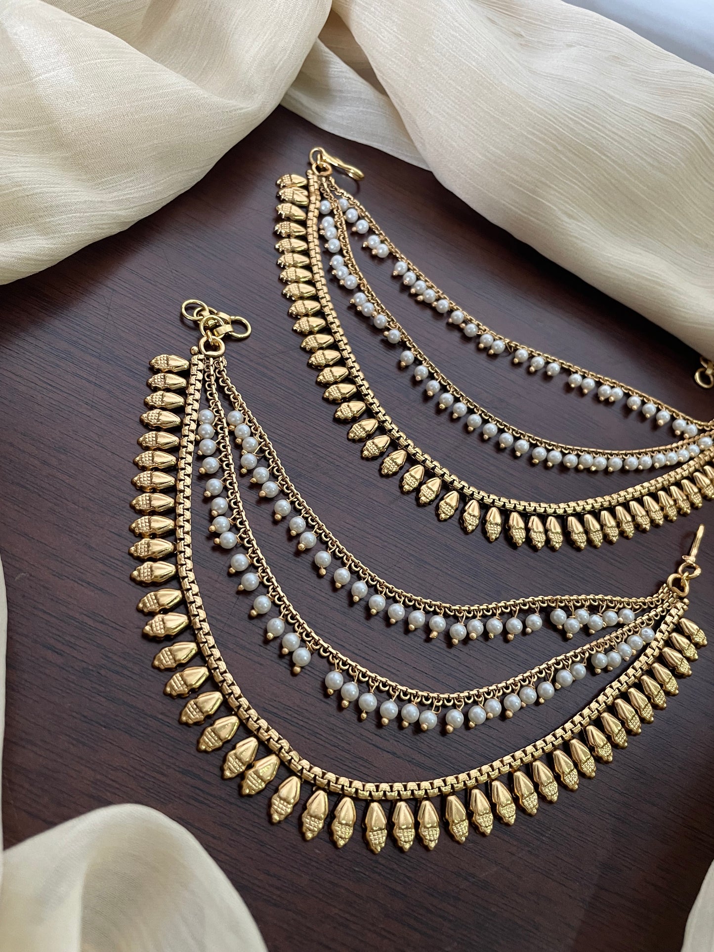 Golden Layered Pearl Mattal - Design G