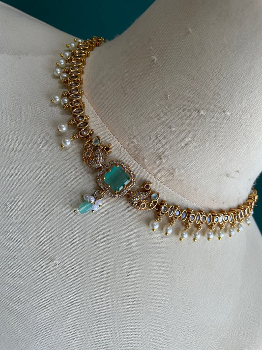 Premium Peacock Ad Necklace Set