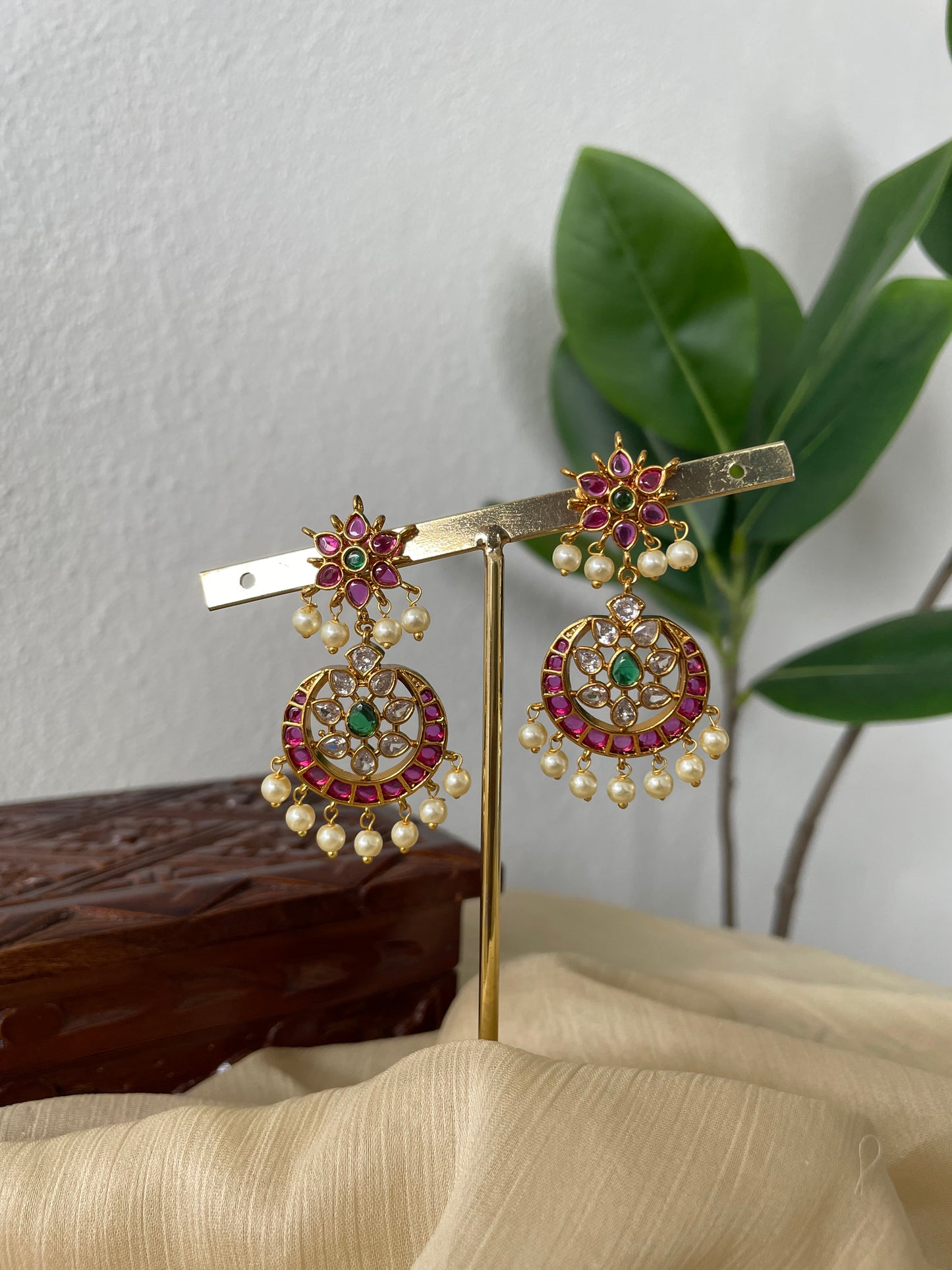 Temple Muse Edit - Chandrika Kemp Drop Earrings