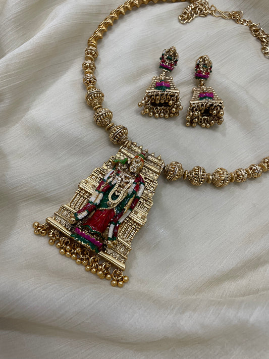 Intricate Meenakshi Amman Temple Design Hasli Set