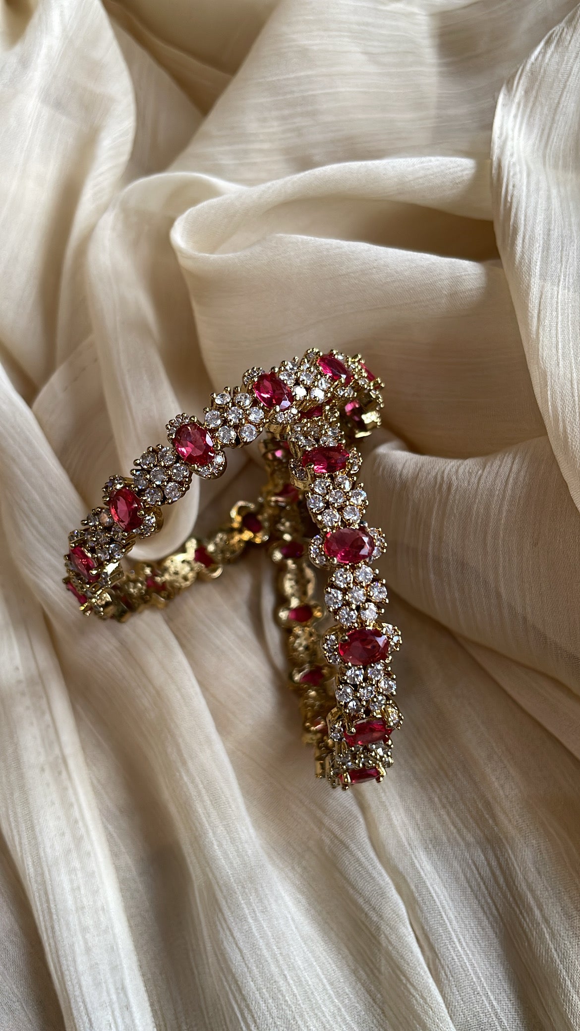 Premium Rani Ad Bangle (Ruby)