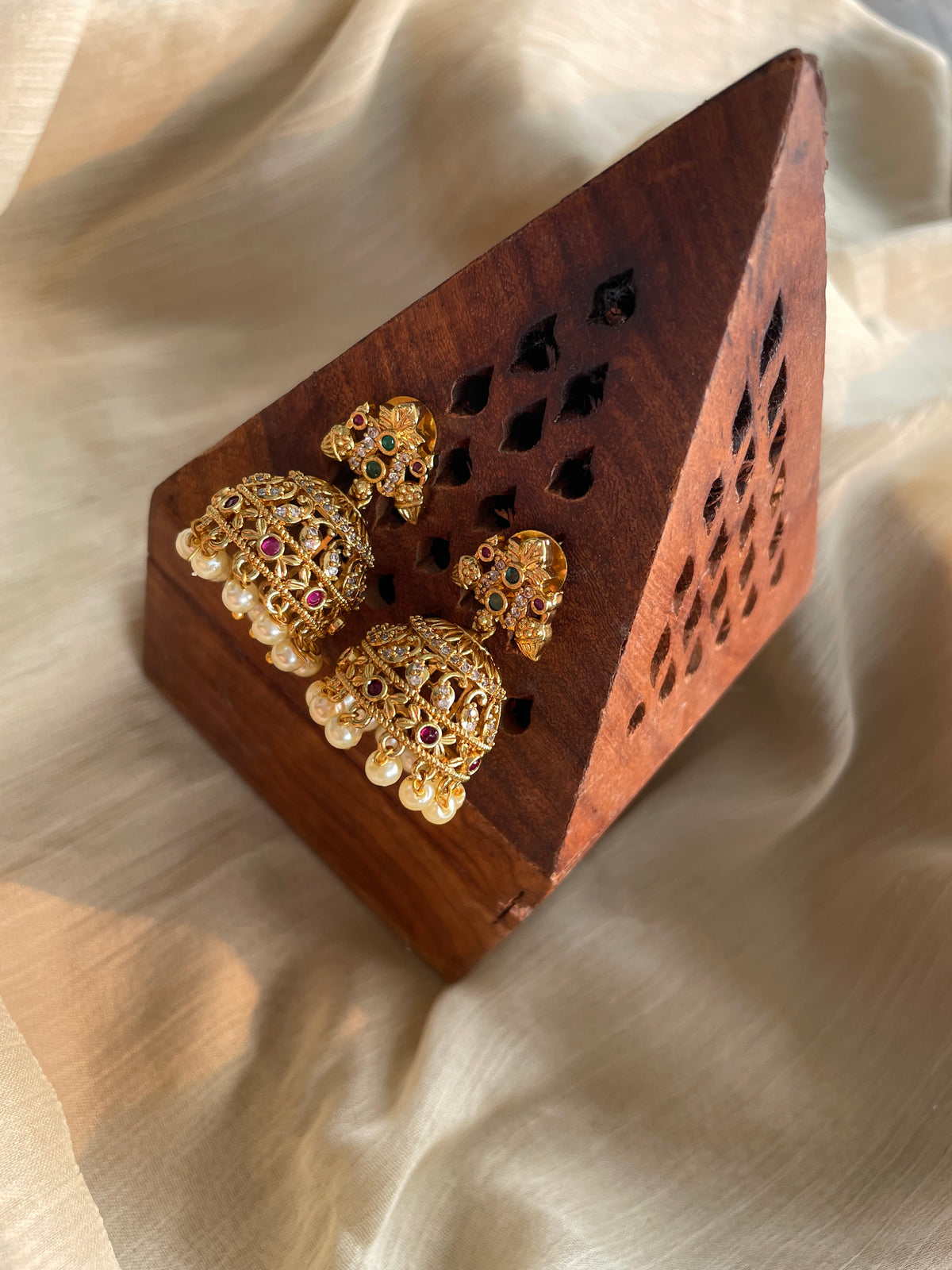 Premium AD Jhumka - Code: ADKJ02