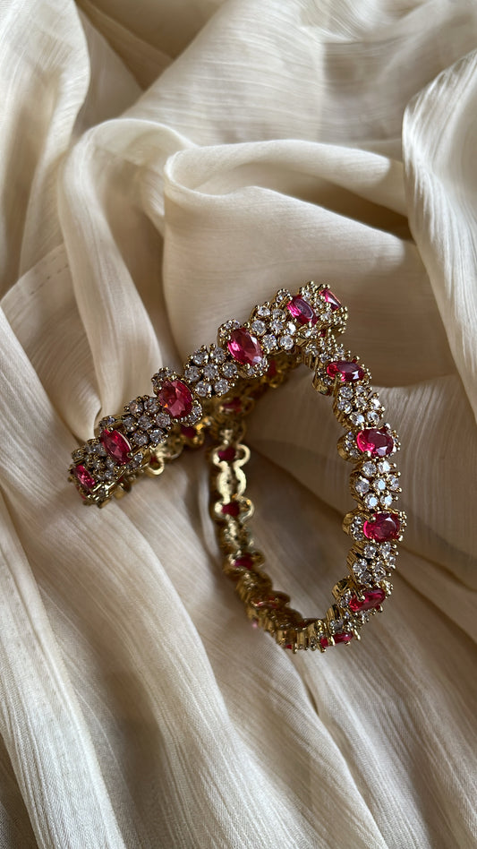 Premium Rani Ad Bangle (Ruby)