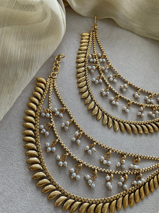 Golden Layered Pearl Mattal - Design B
