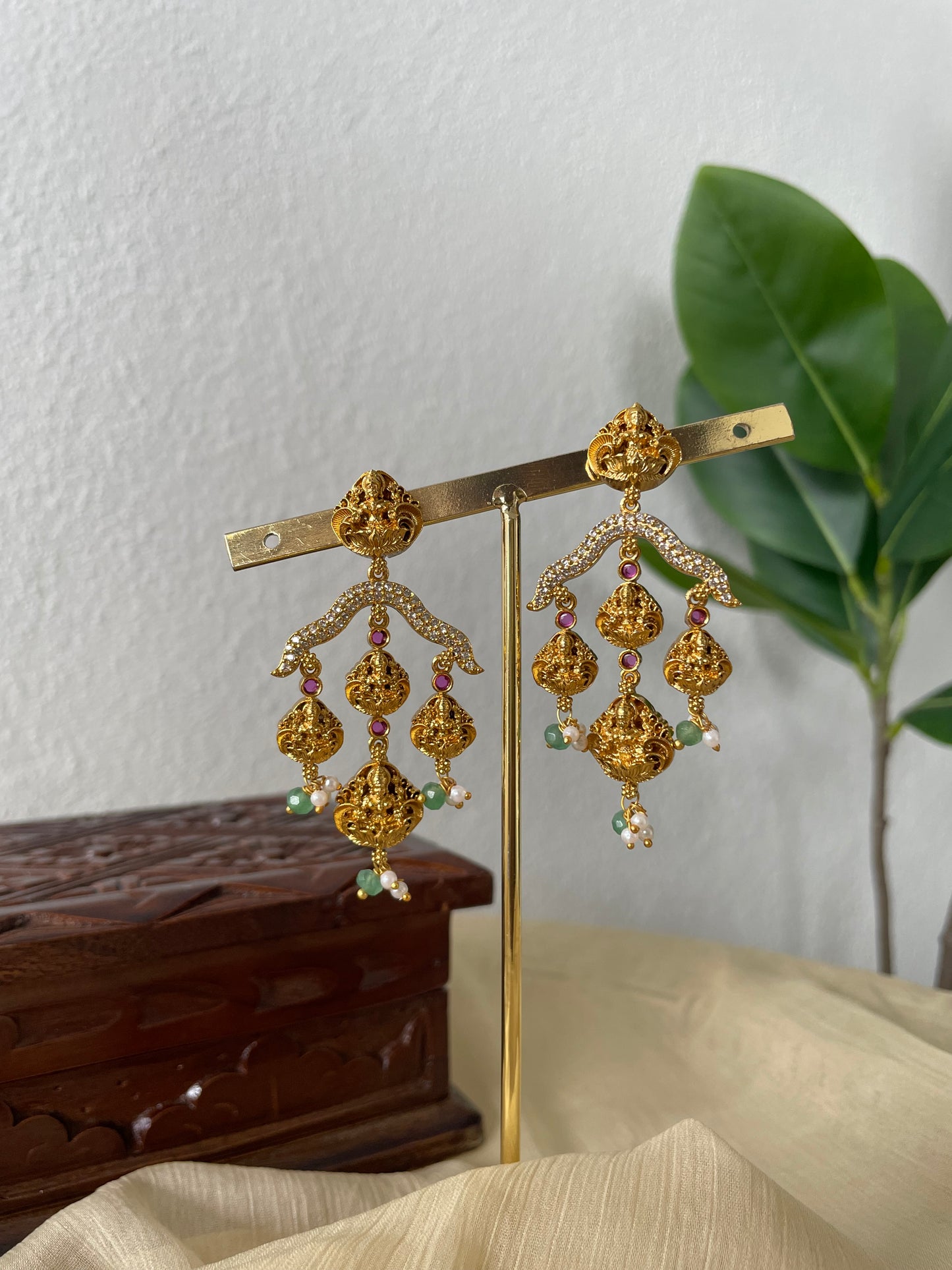 Temple Muse Edit - Lakshmi Chandelier Earrings