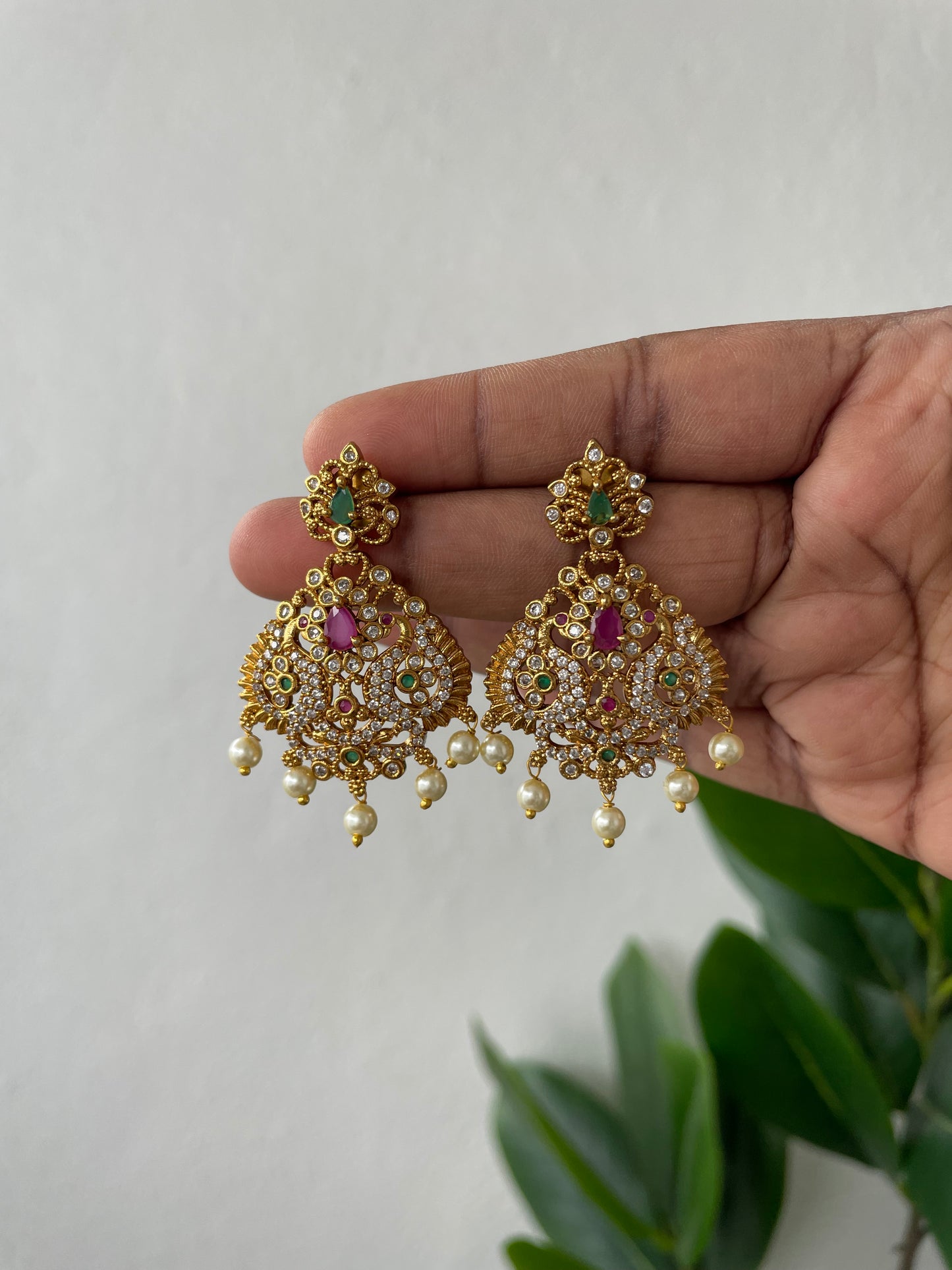 Premium Ad Peacock Earrings
