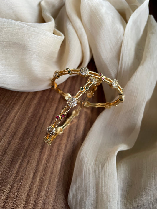 Tarika Orbit - Sleek Minimal Ad Bangles (1 pair)