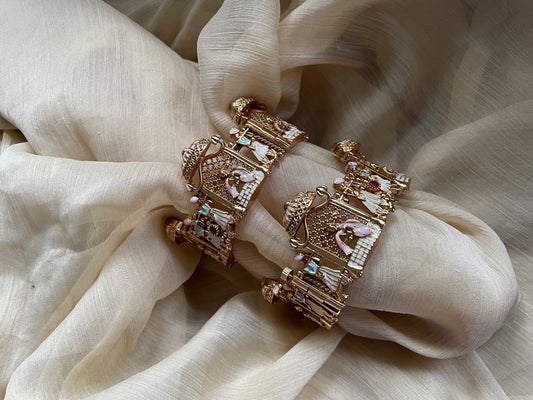Bridal Tales Bangle Collection - Enamel Palakka