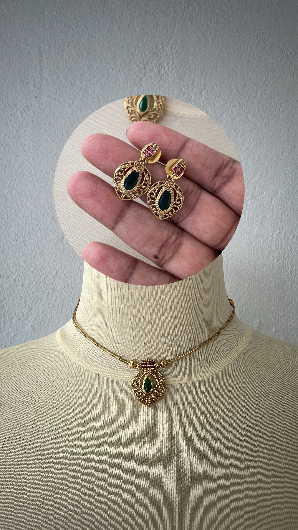 Antique Palakka Choker Set