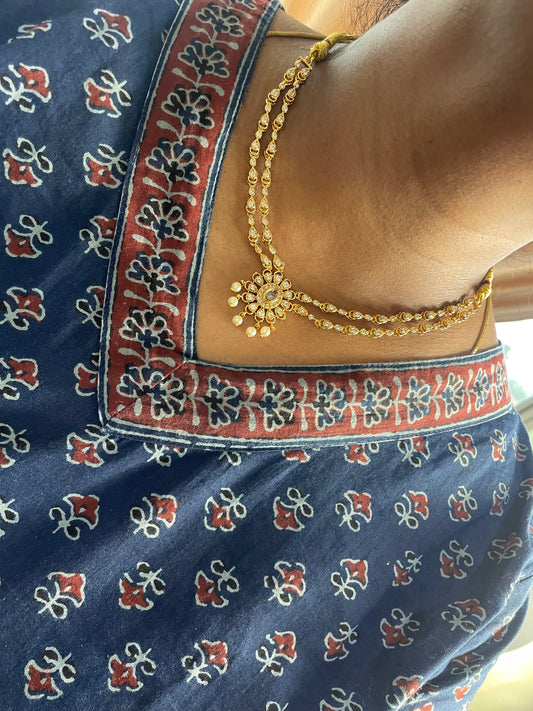 Double Layer AD Necklace Set