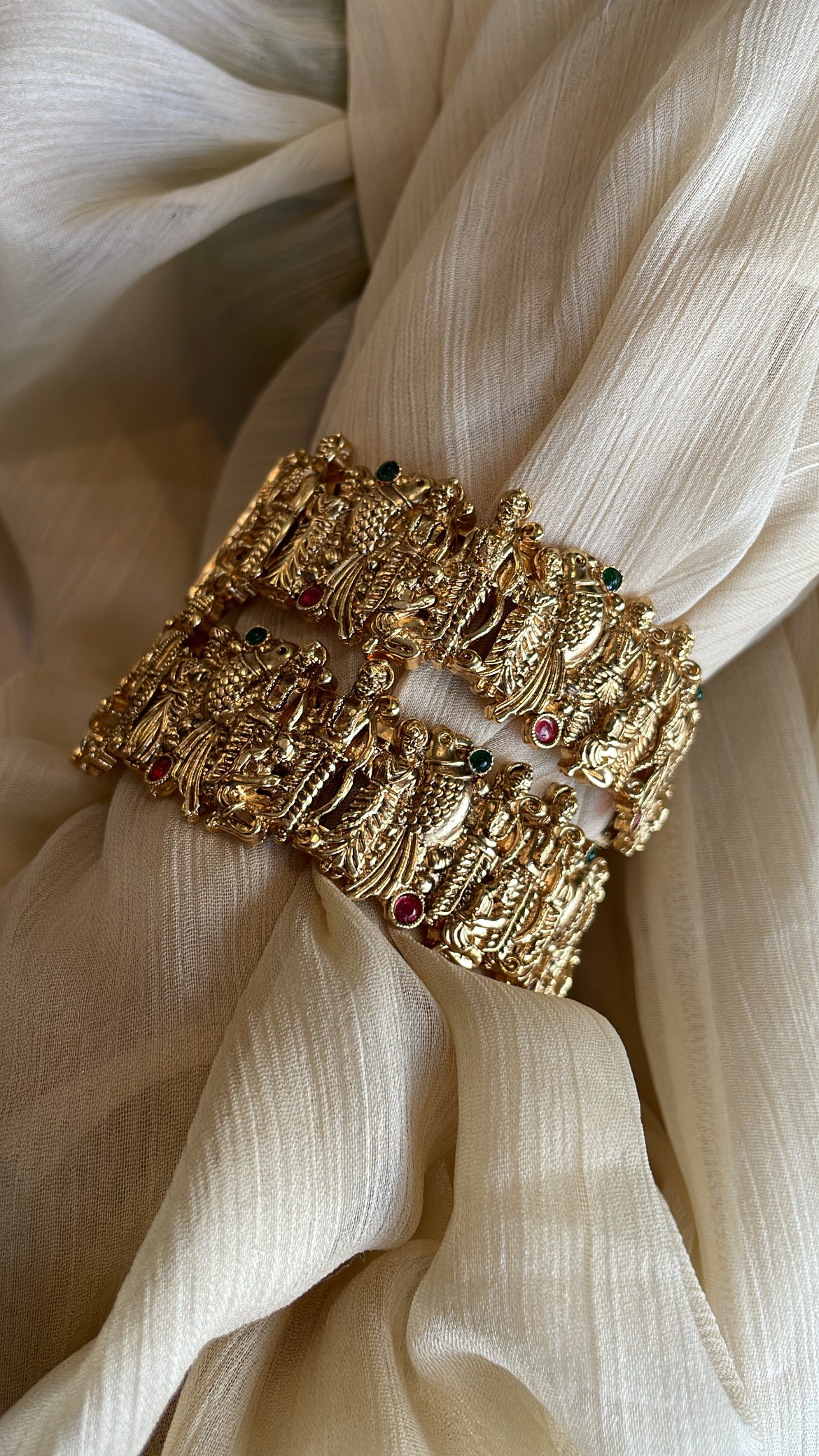Temple Tales Bangle Collection - Ram Parivar Design