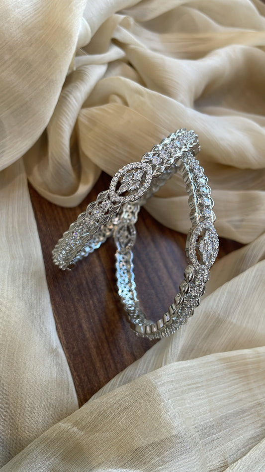 Designer Silver Ad Bangle