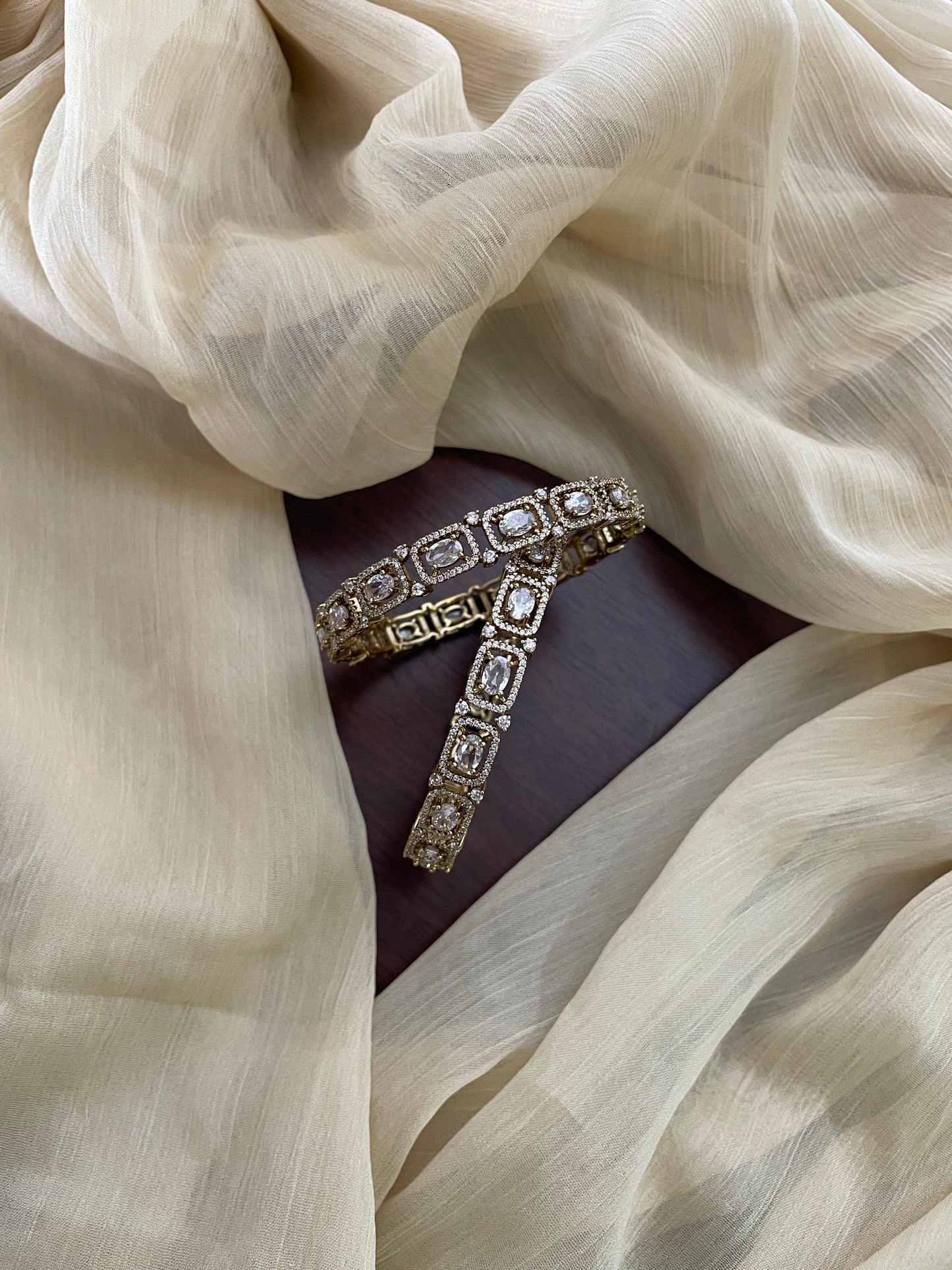 Premium AD Bangles (1 pair)