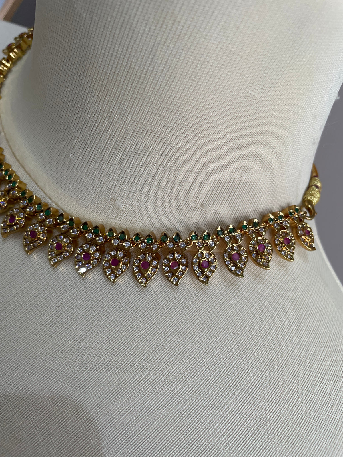 Classic Mango Design AD Necklace Set