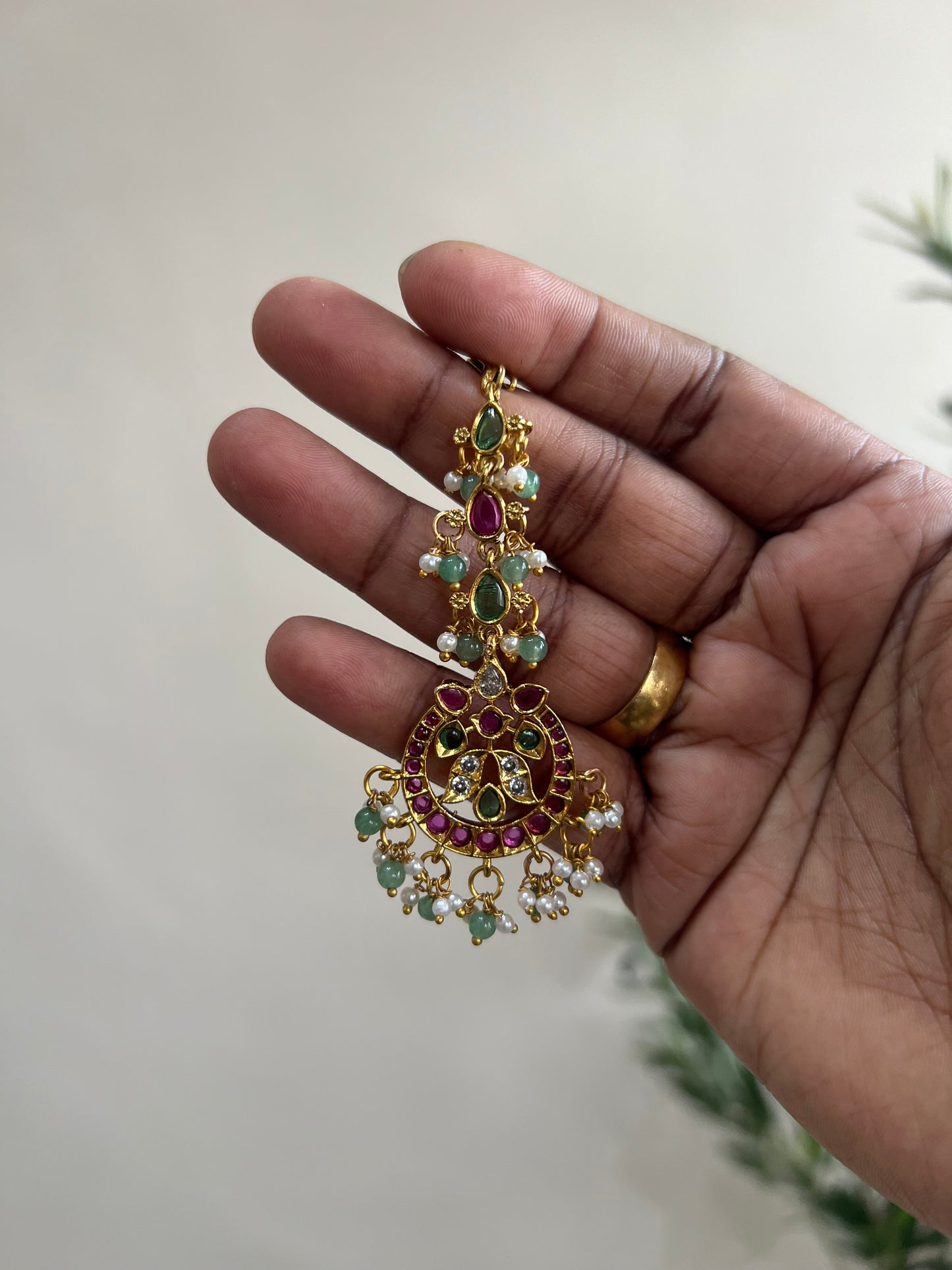 Premium Kemp Style Tikka with Mint Beads