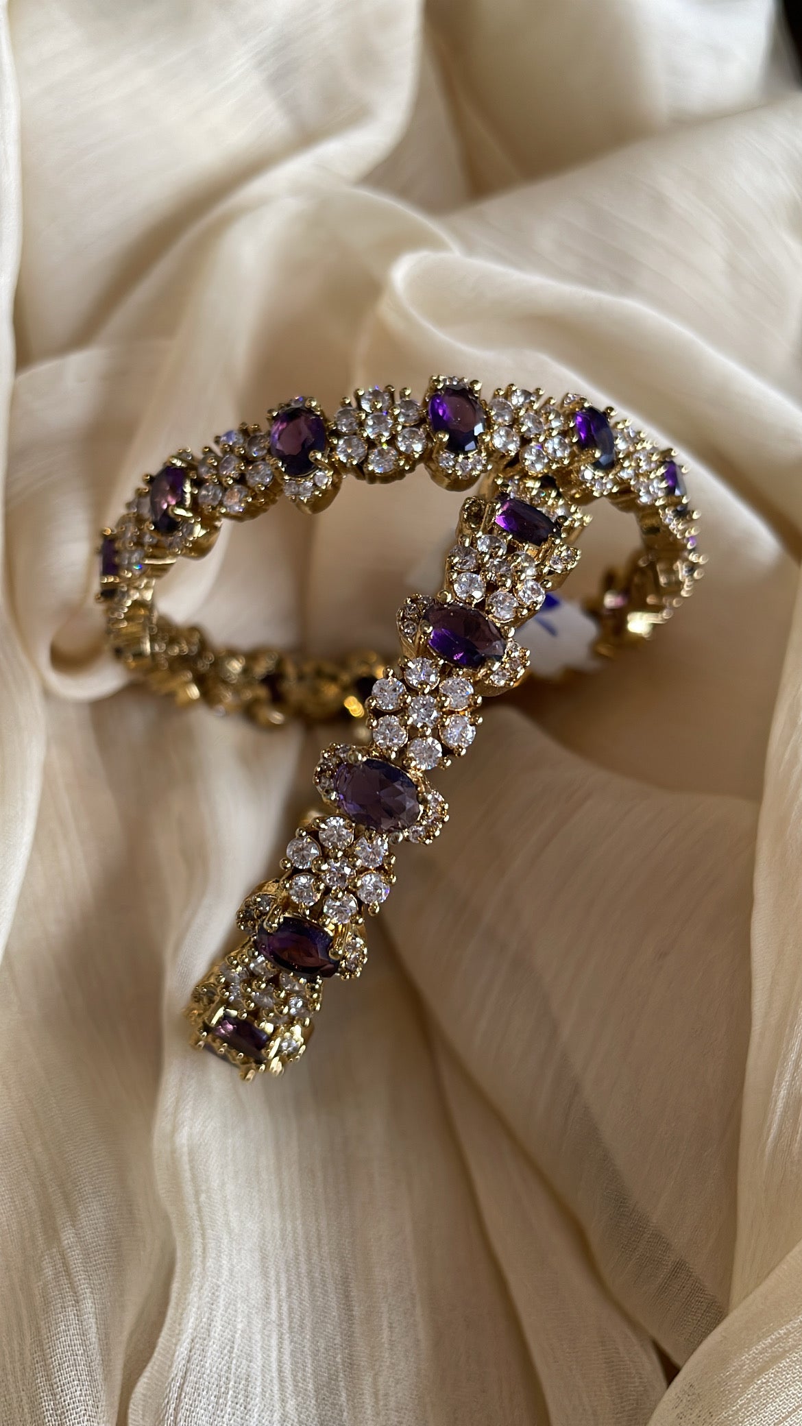 Premium Rani Ad Bangle (Purple)
