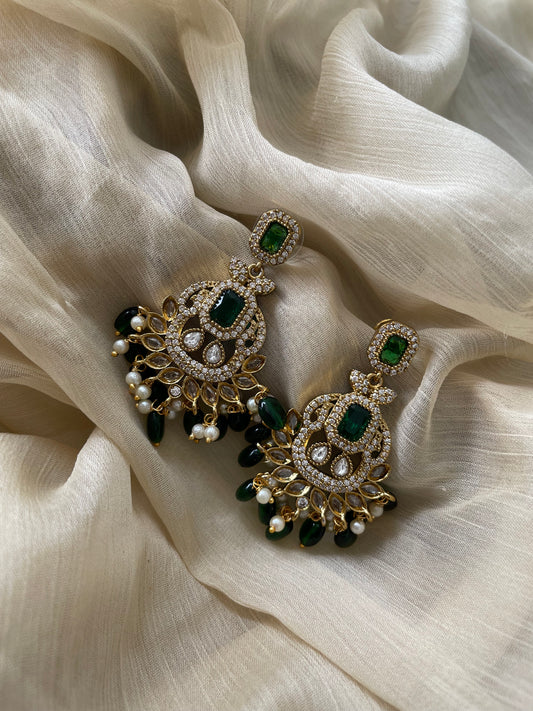 Victorian AD Earrings (Green)