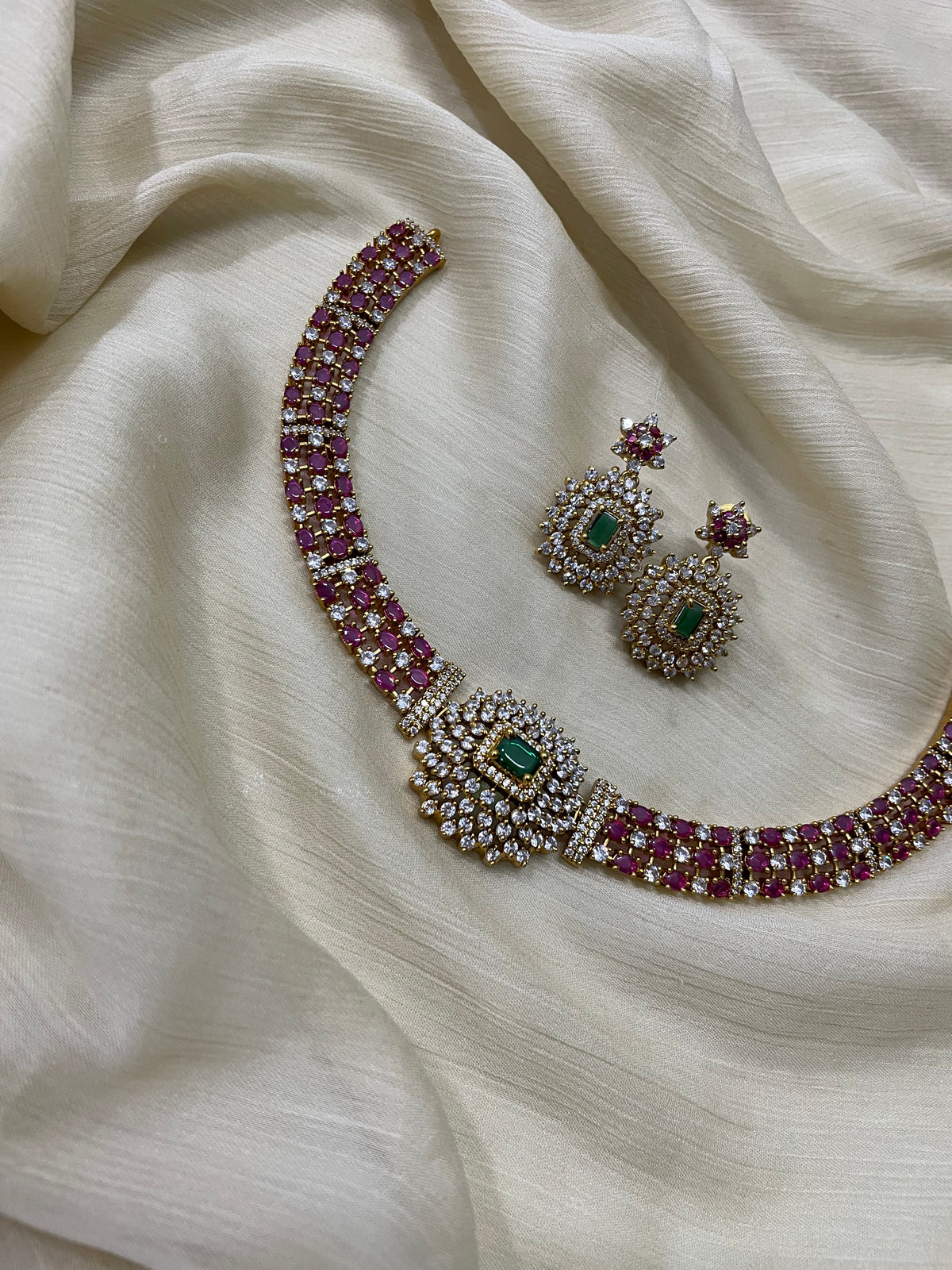 Premium AD Necklace Set