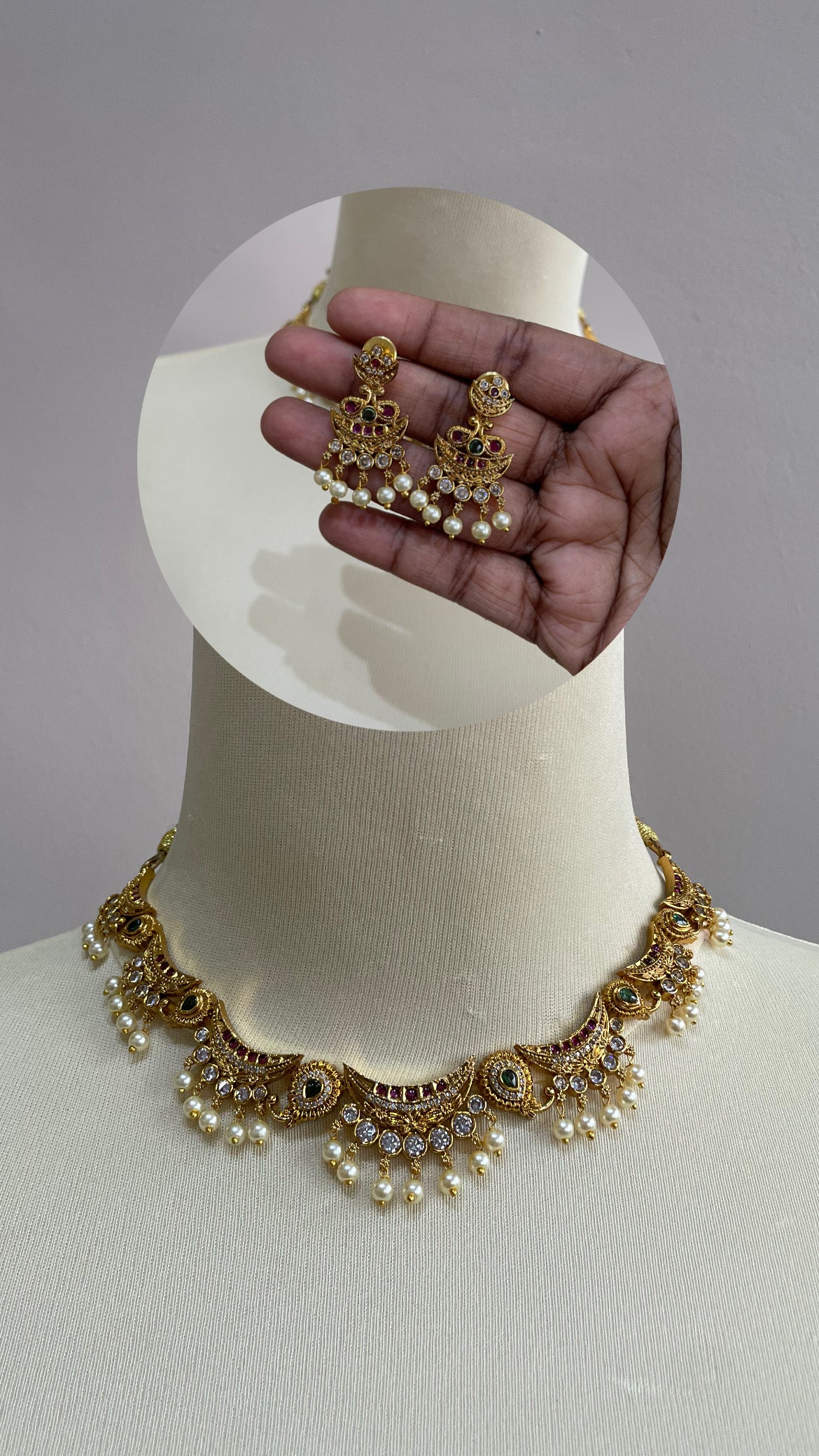 Matte Finish Necklace Set