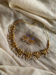 Gold Tone Lotus Choker Set