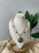 Dainty Bloom Necklace Set (Green)