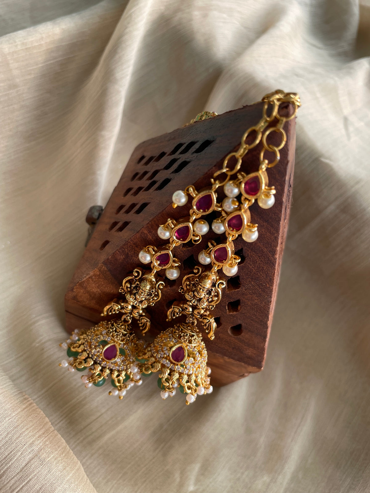Premium Kemp AD Mattal Jhumka - Code: ADKJ07