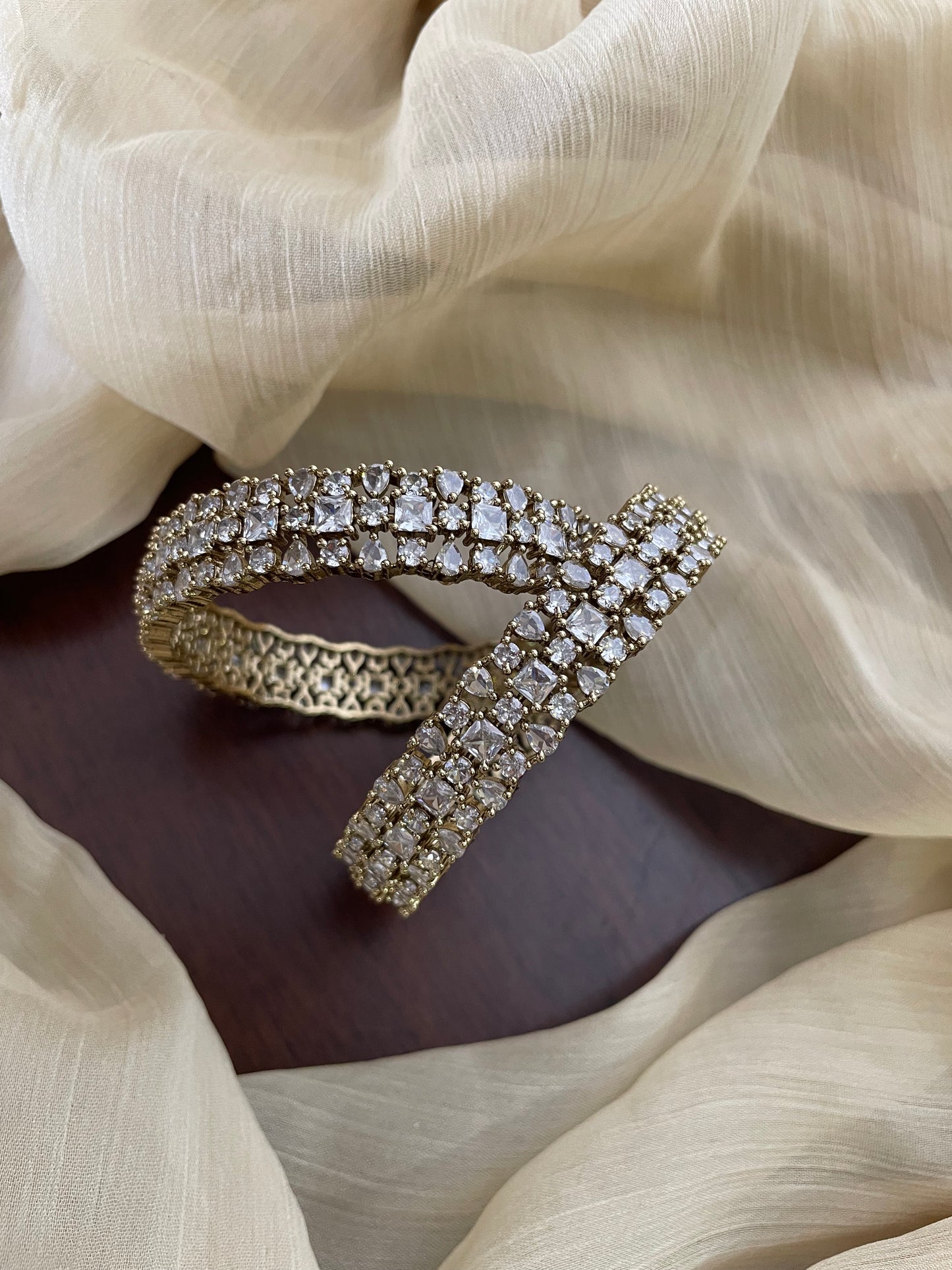 Premium AD Bangles (1 pair)