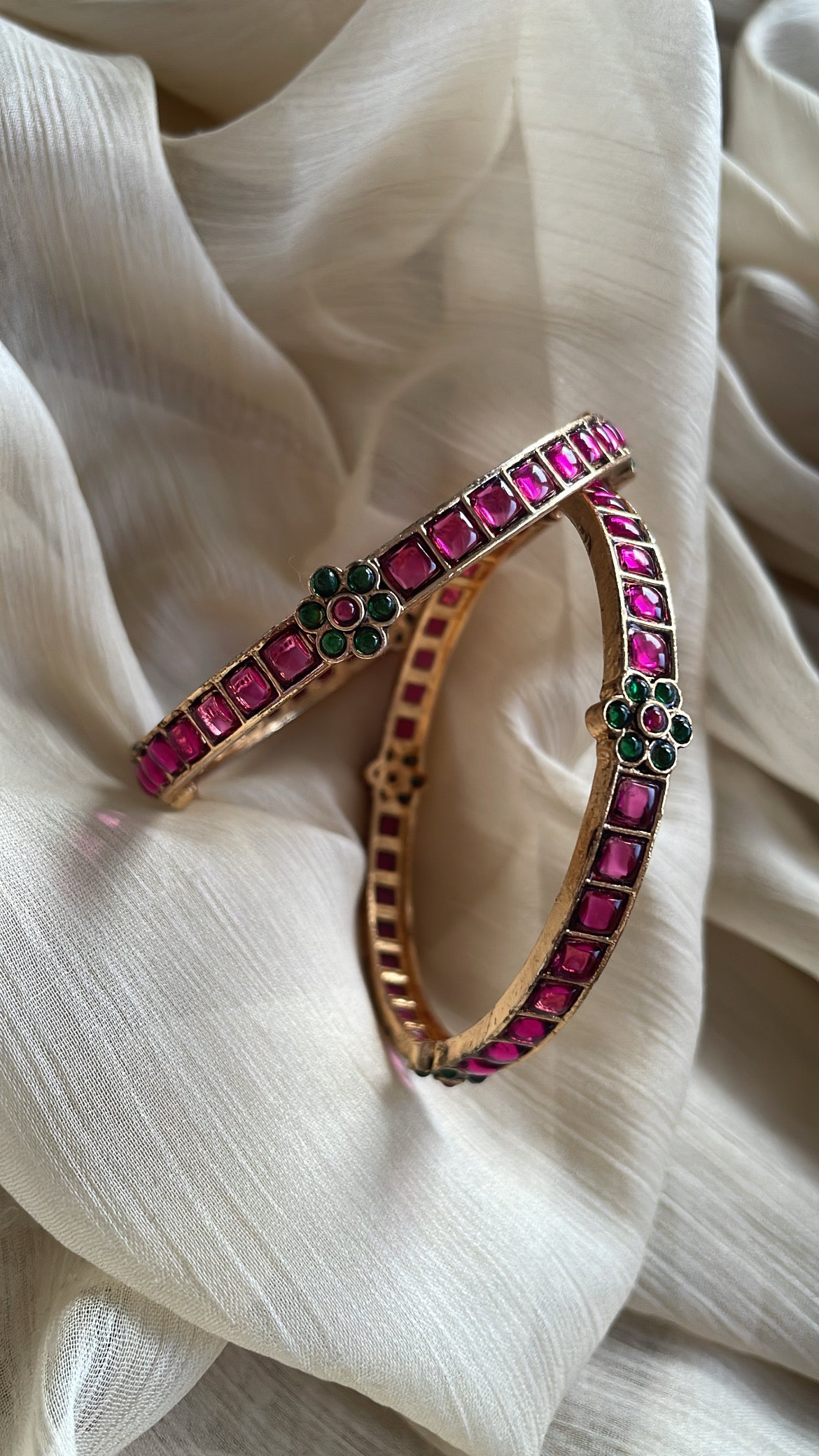Ruby Bloom Kemp Bangles