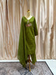 3-Piece Cotton Suit (Olive Green)