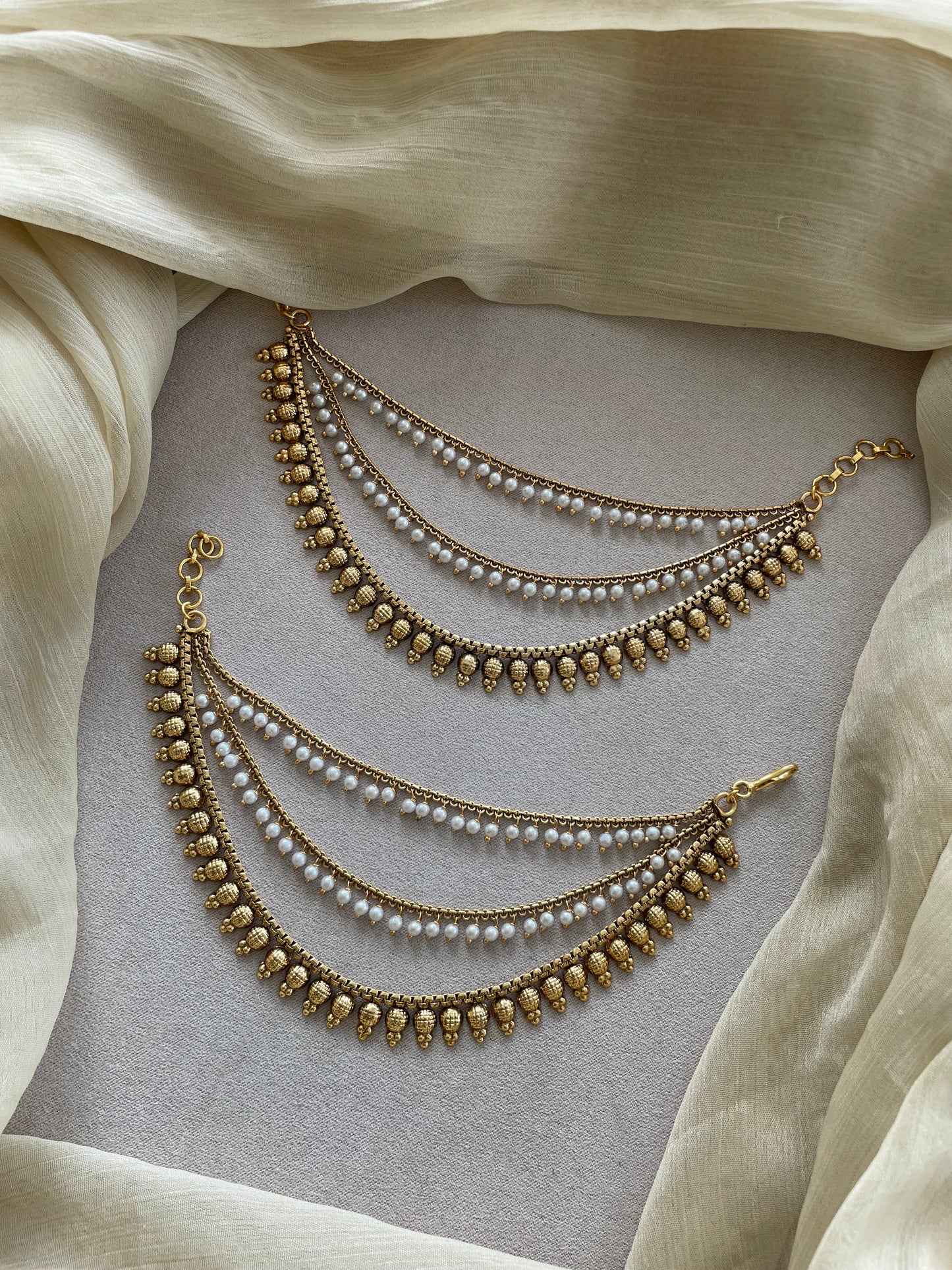 Golden Layered Pearl Mattal - Design A