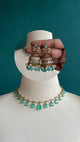 Premium Teardrop Ad Necklace Set with Jhumka