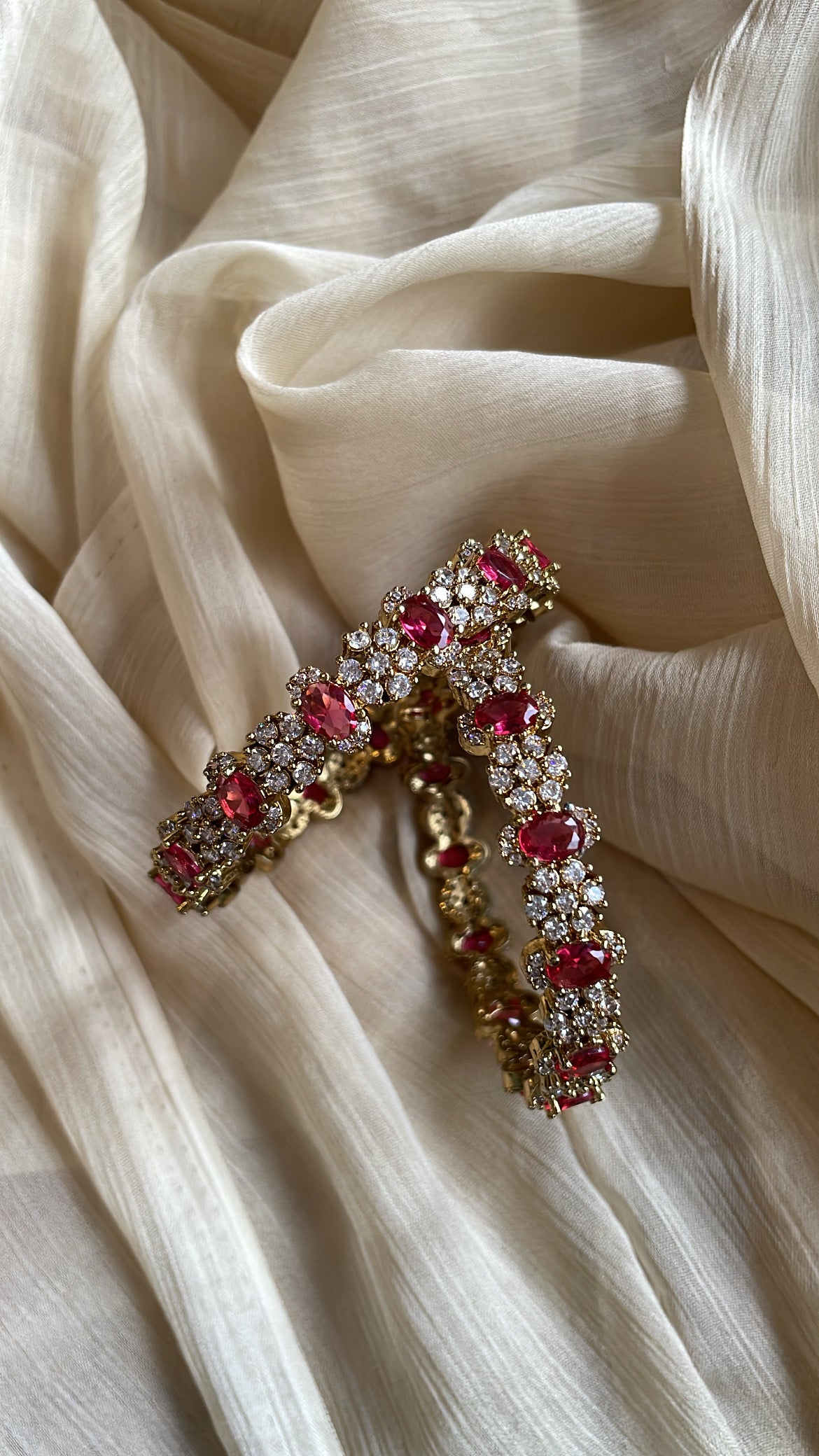 Premium Rani Ad Bangle (Ruby)