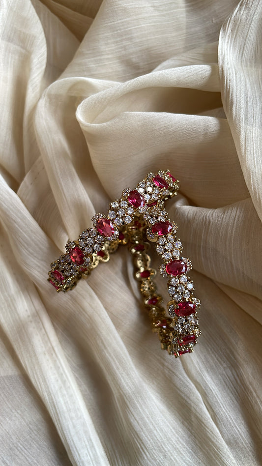 Premium Rani Ad Bangle (Ruby)