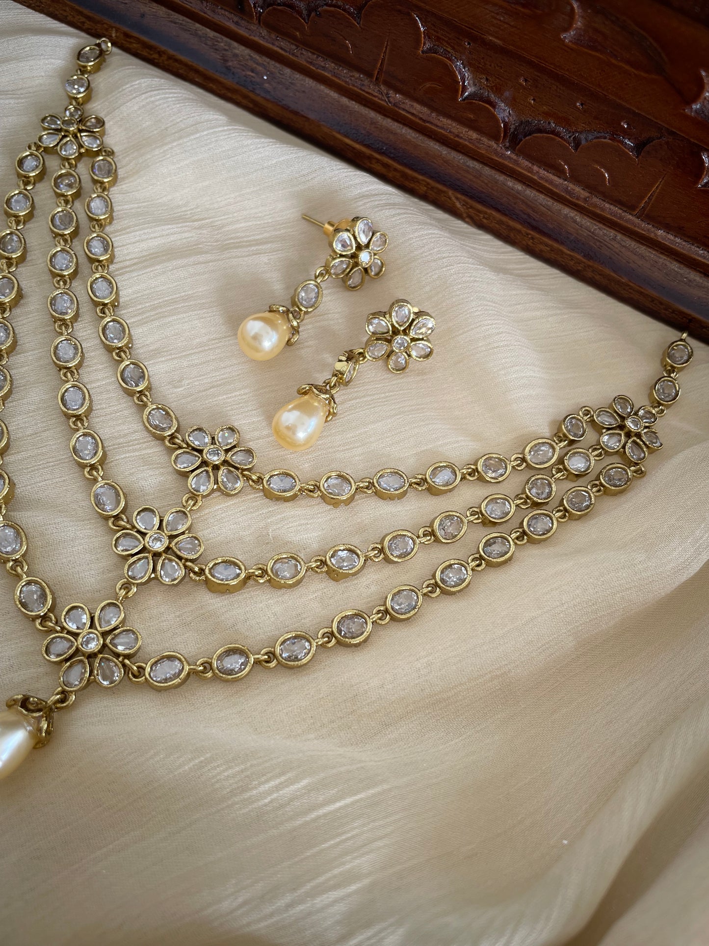 Premium Ad Triple Layer Neckace Set