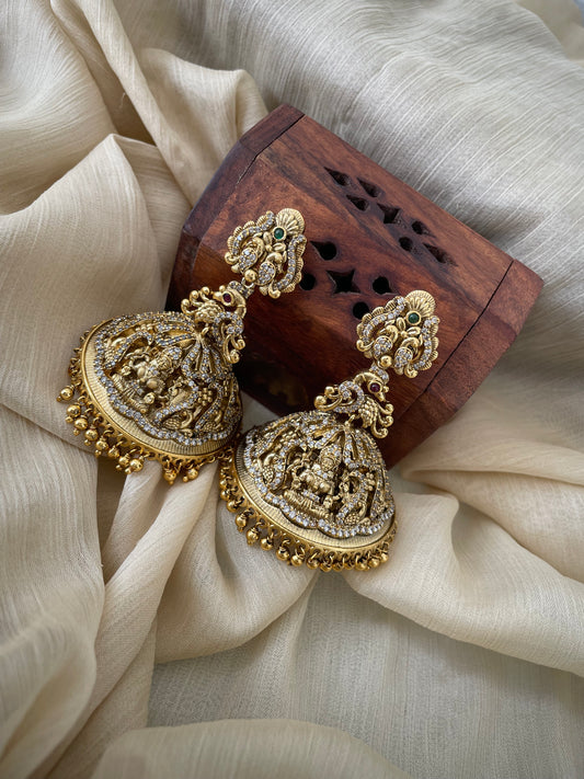 Premium Temple Nakshi Statement Jhumka