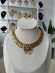 Premium Lotus Kemp Pendant Lakshmi Coin Necklace Set