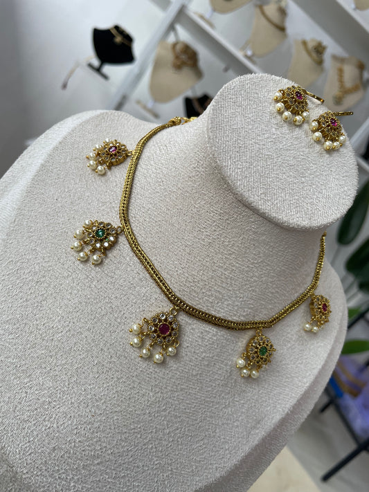 Premium Floral Charms Atigai Set