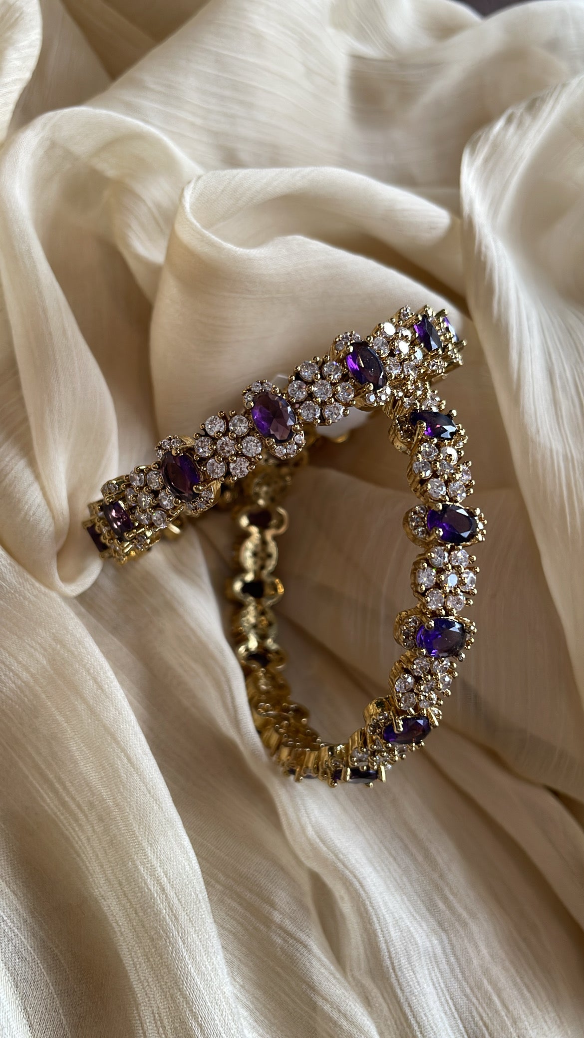 Premium Rani Ad Bangle (Purple)