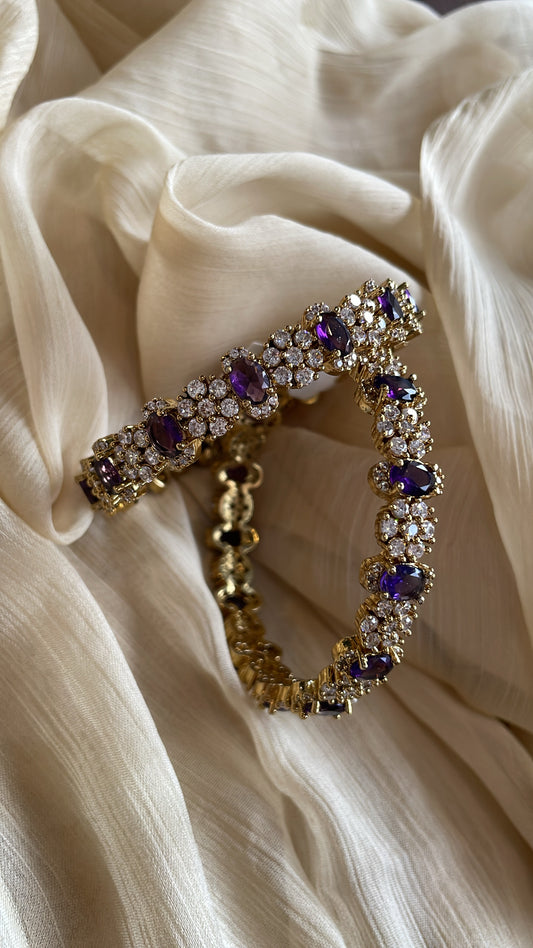 Premium Rani Ad Bangle (Purple)