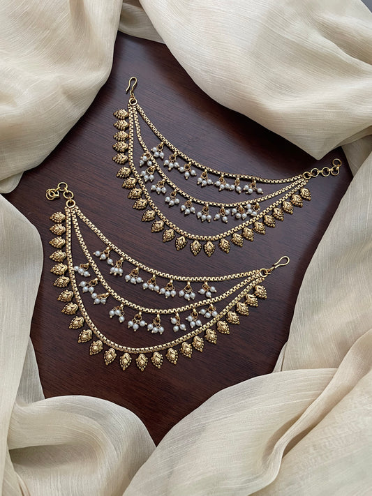 Golden Layered Pearl Mattal - Design F