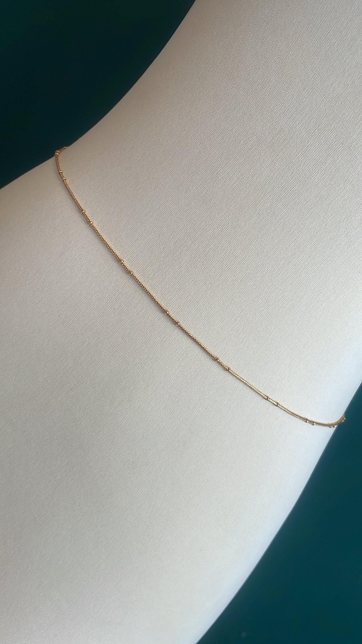 Minimalist Brass Metal Hip Chain