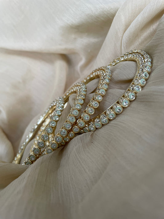 Gold Mint Bangle (4pc)