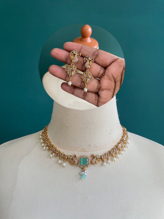 Premium Peacock Ad Necklace Set