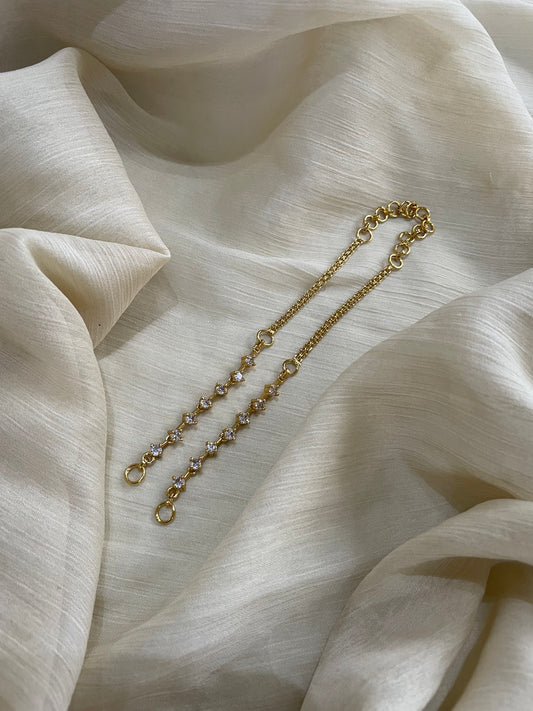 Premium AD Gold Tone EarChain