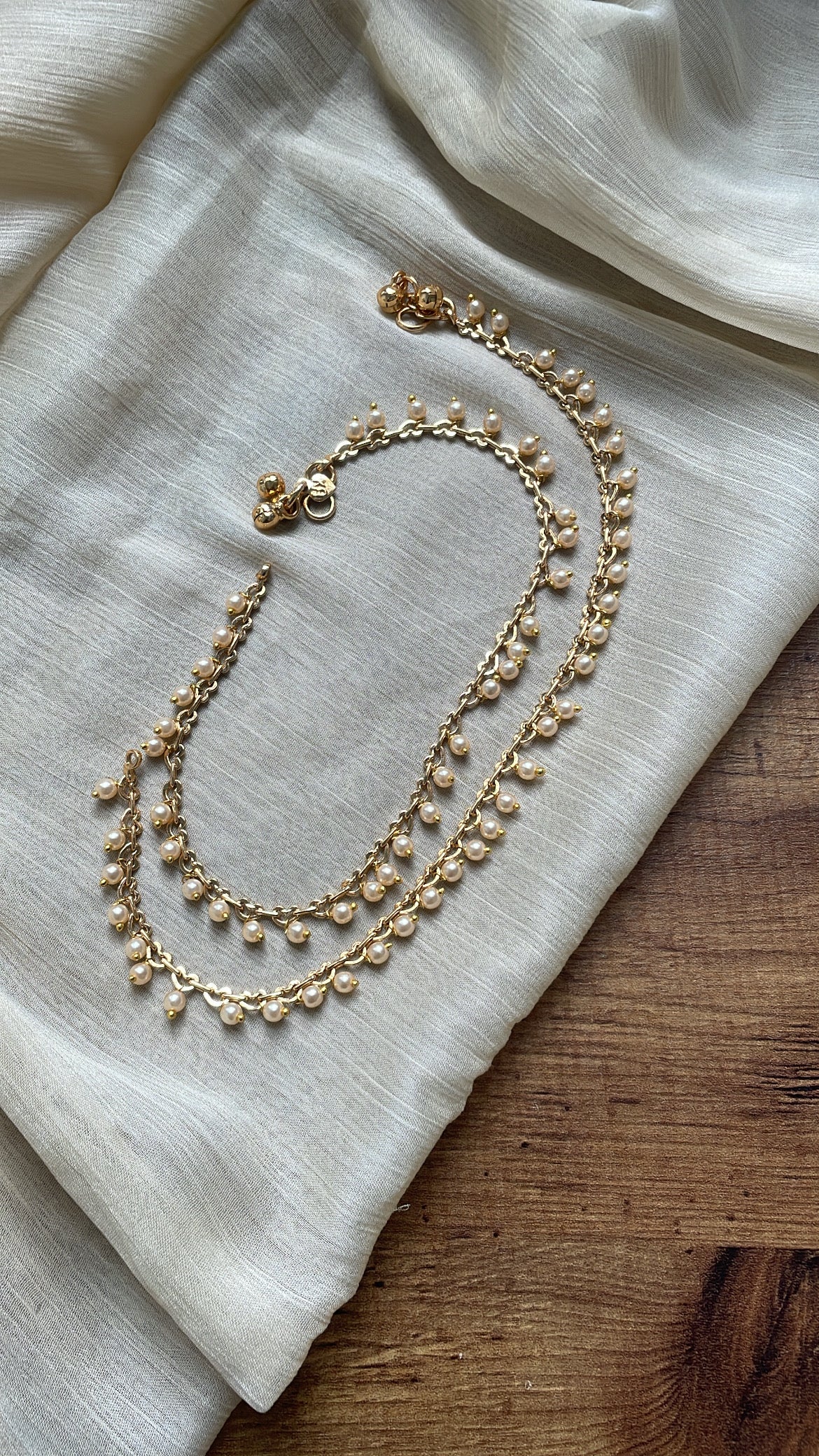 Premium Brass Metal Pearl Drop