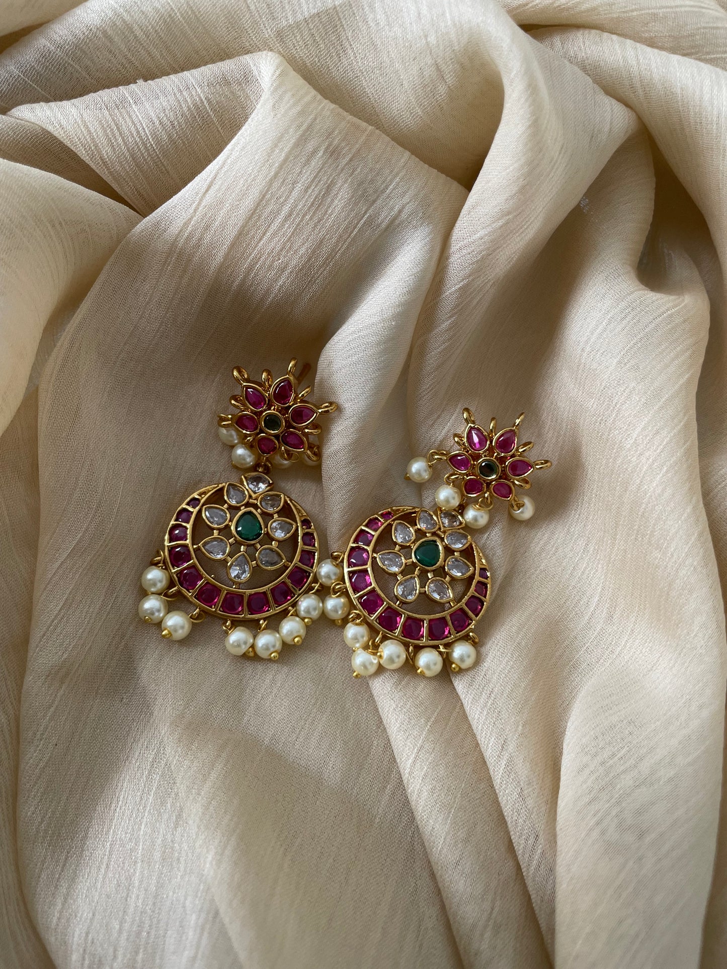 Temple Muse Edit - Chandrika Kemp Drop Earrings