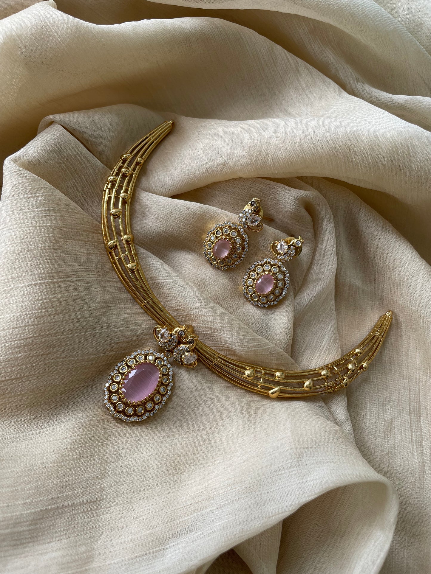 Peacock Ad Hasli Necklace Set